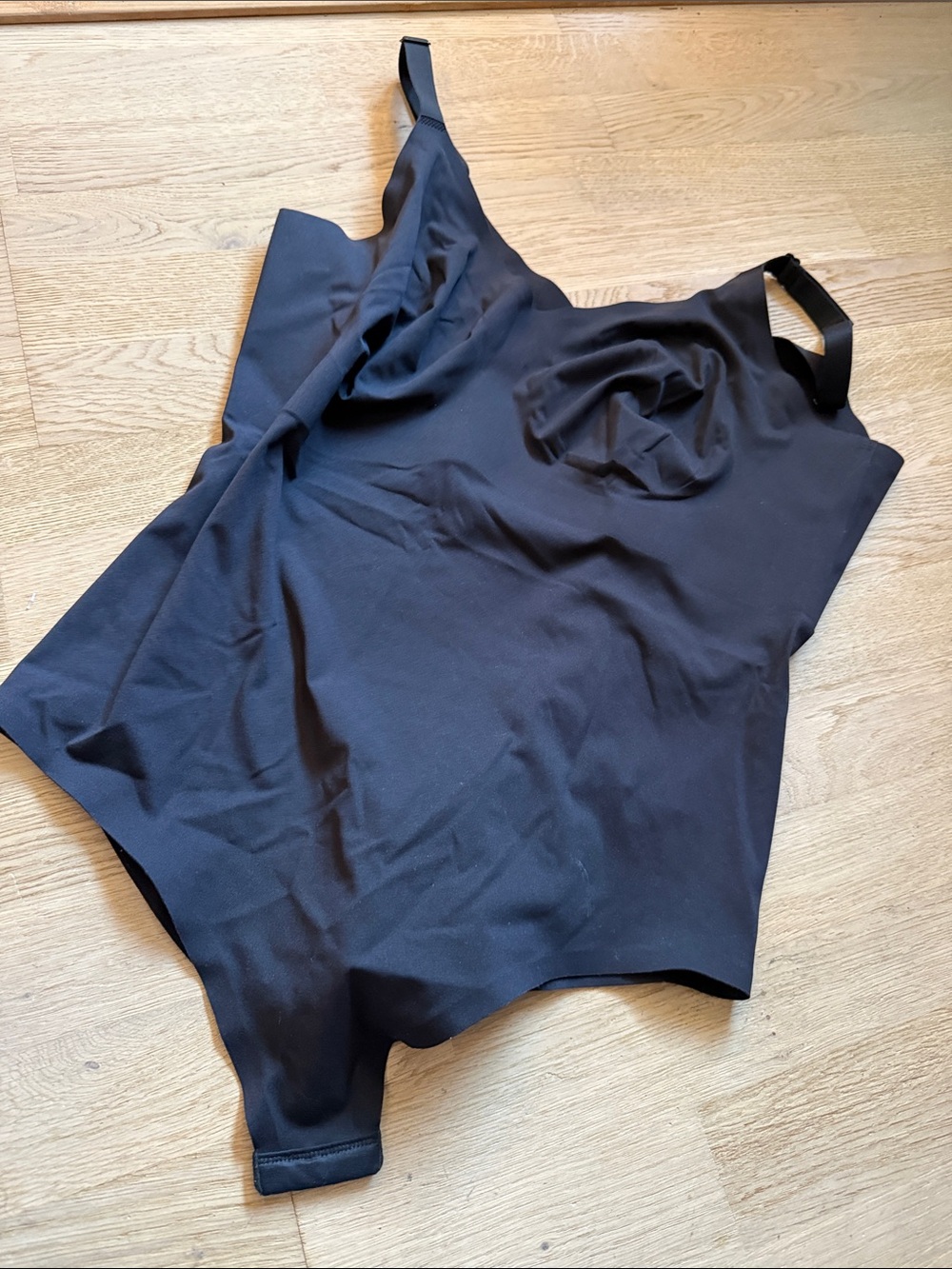 knix Black One-Piece bodycon bodysuit with Built-In Cups